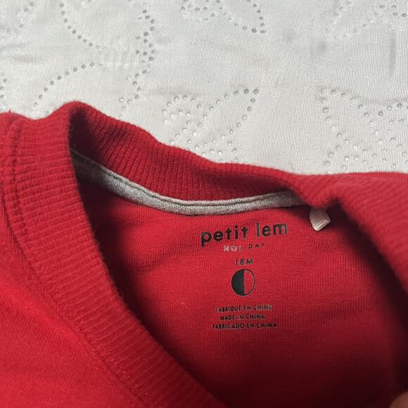 Petit Lem Holly Jolly Sweatshirt Size 18m - Picture 5 of 5